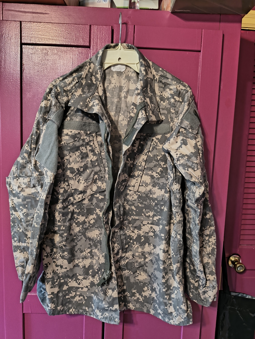 US Army Men's Military Camouflage Field Jacket - Gray Digital Camo army combat u